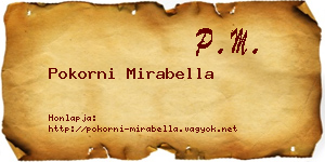 Pokorni Mirabella névjegykártya